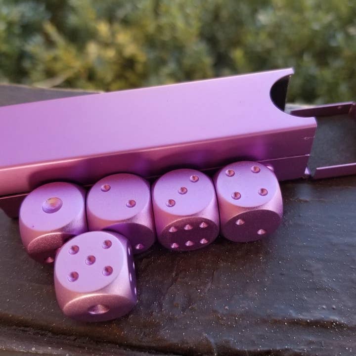 Purple 5pc D6 Set for wholesale by Misty Mountain Gaming