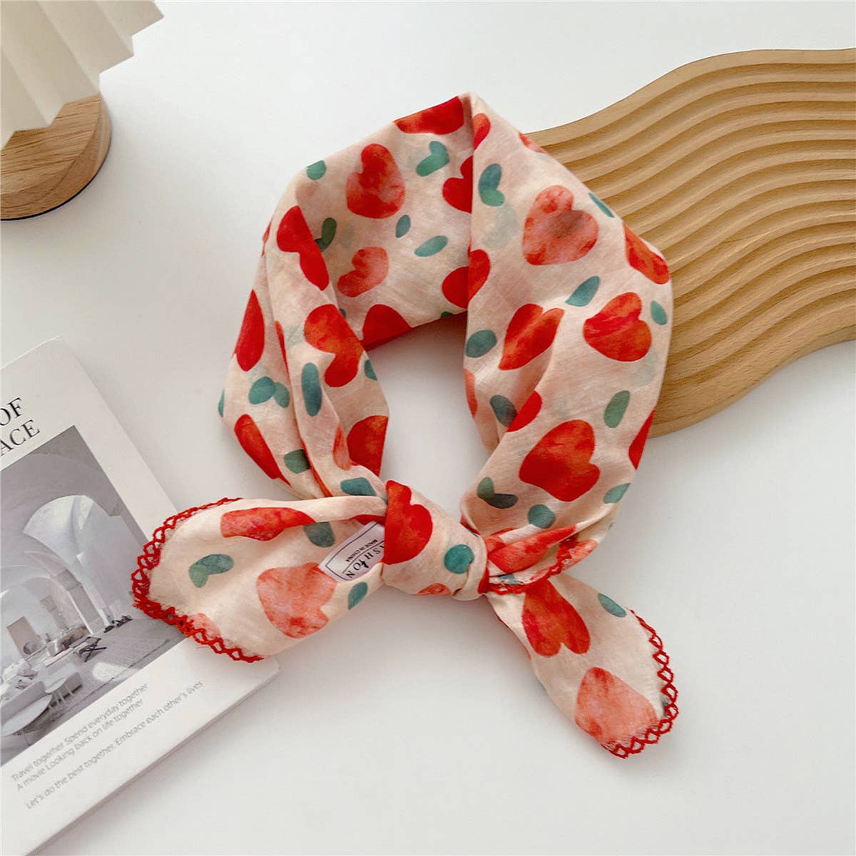 ACCITY - Wholesale Scarf - Women's - Cotton Linen Square Scarf for Women’s Neck Wrap_CWMS06723