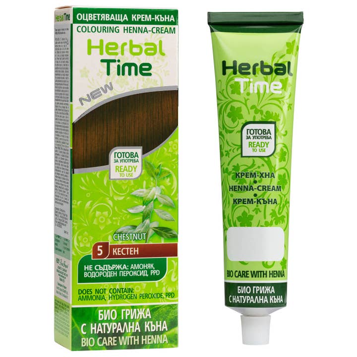 Mister33 Womencare - Venta al por mayor Coloración para el pelo - HERBAL TIME Natural Brown #10 - Crema de henna natural