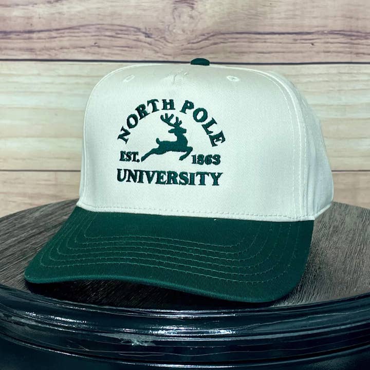 North Pole University | LC Elizabeth Original | Embroidered Trucker Hat for wholesale by LC Elizabeth