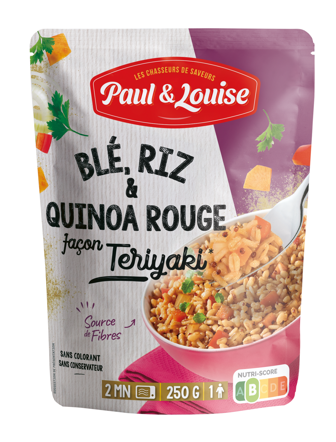 Paul & Louise - Wholesale Rice - Wheat, Rice & Quinoa Teriyaki Style (250g)0