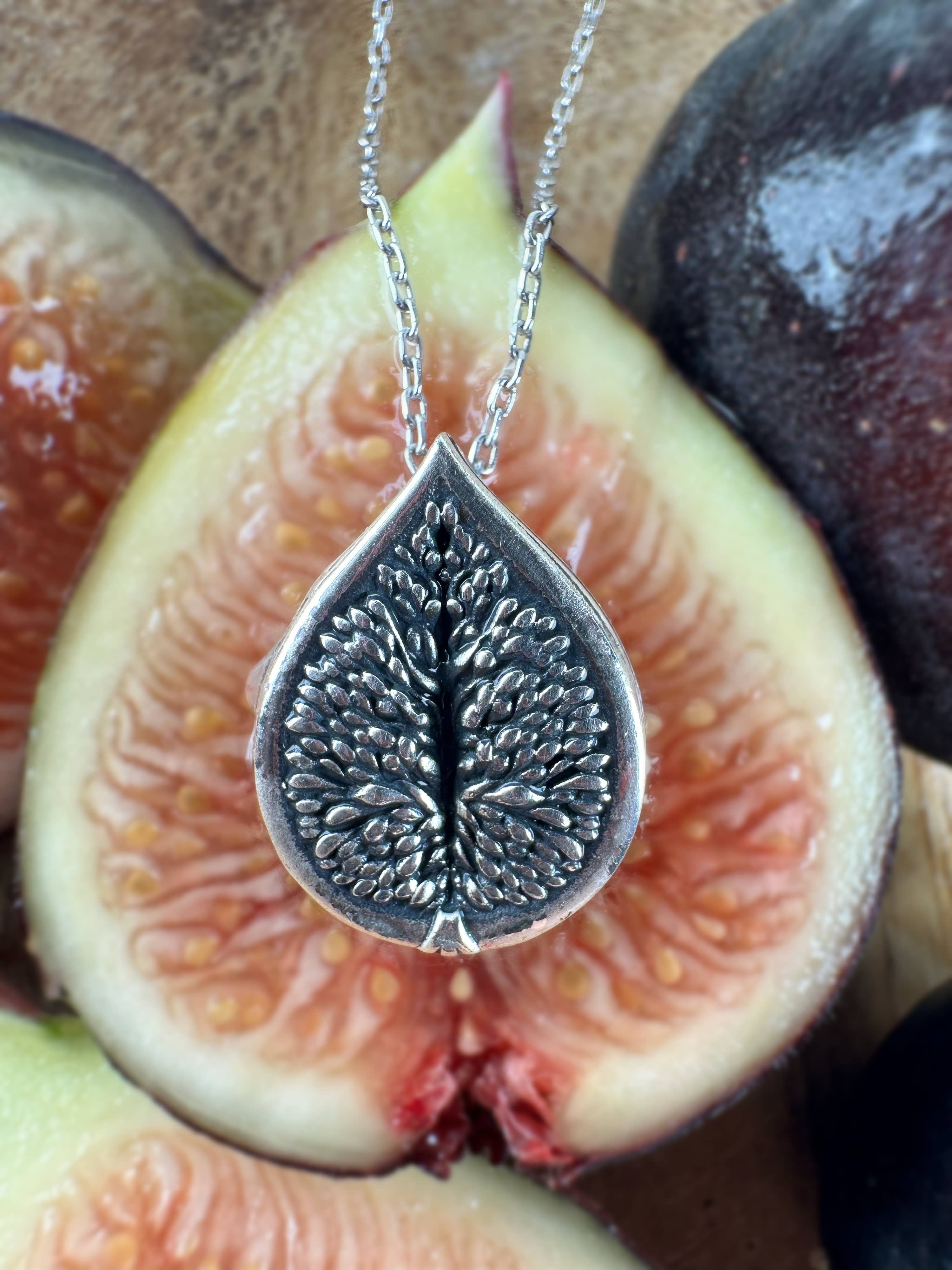Flesh & Soul - Wholesale Pendant/Charm Necklace - FIG NECKLACE - Dionysian Symbol of HEDONISM and Celebration 5