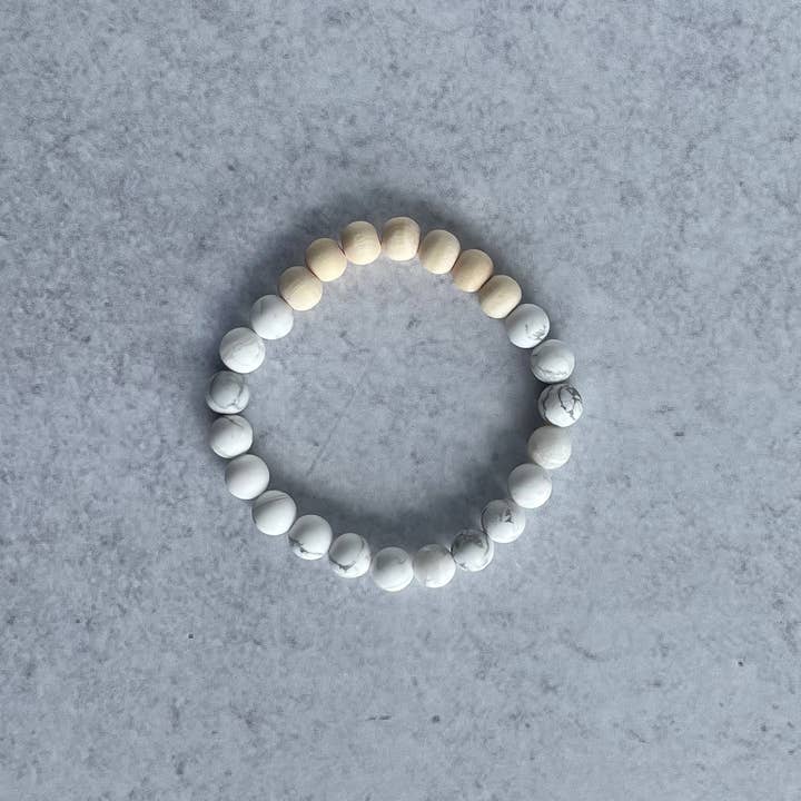 Batu Suci Handmade Jewelry - Vendita all'ingrosso Bracciale con perline - Bracciale Diffusore Lascia Andare Quella M*rda | Bracciale Aromaterapico in Howlite1