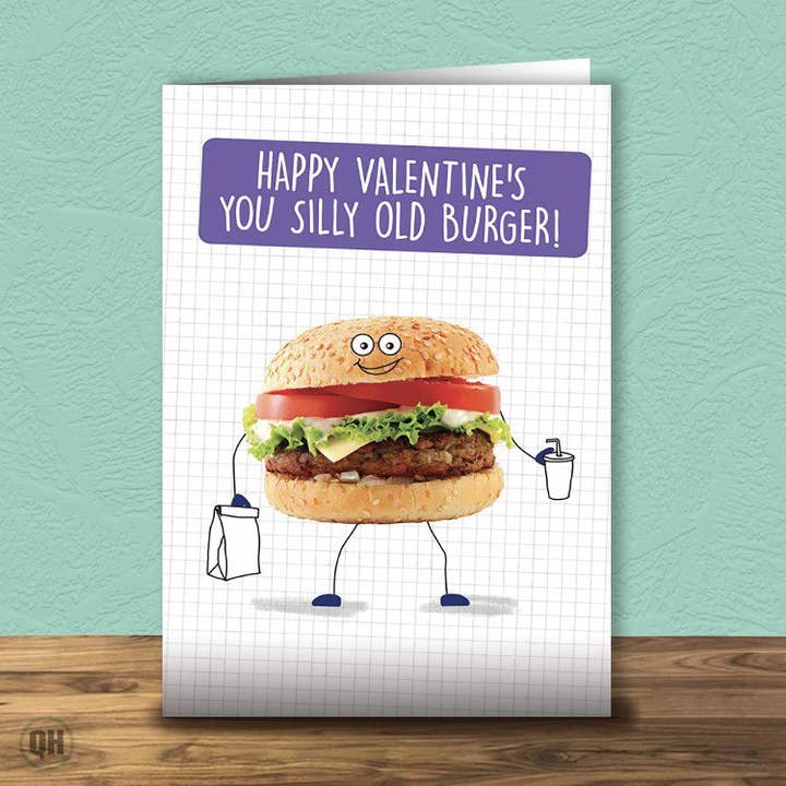 You Silly Old Burger - Valentinsdagskort for engroshandel hos Quitting Hollywood