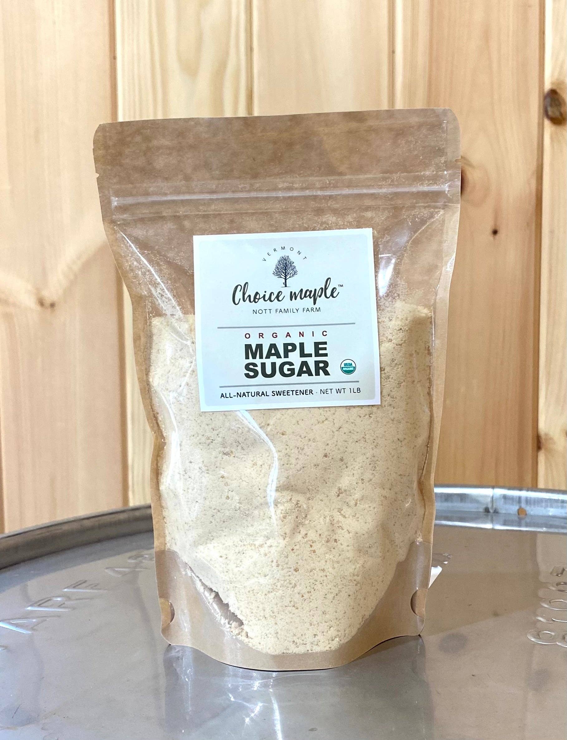 Organic Maple Sugar - 1 lb for wholesale by Choice Maple