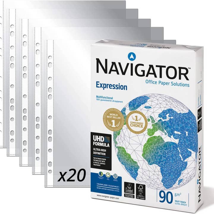 MEDEL OFFICE - Wholesale Folders - Pack Pack of 500 sheets Navigator Universal A4 90gr0