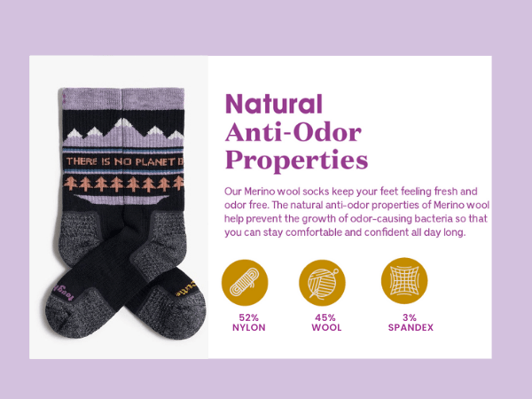 ToughCutie - Wholesale Socks - Women's - No Planet B Merino Wool Hiker Crew2