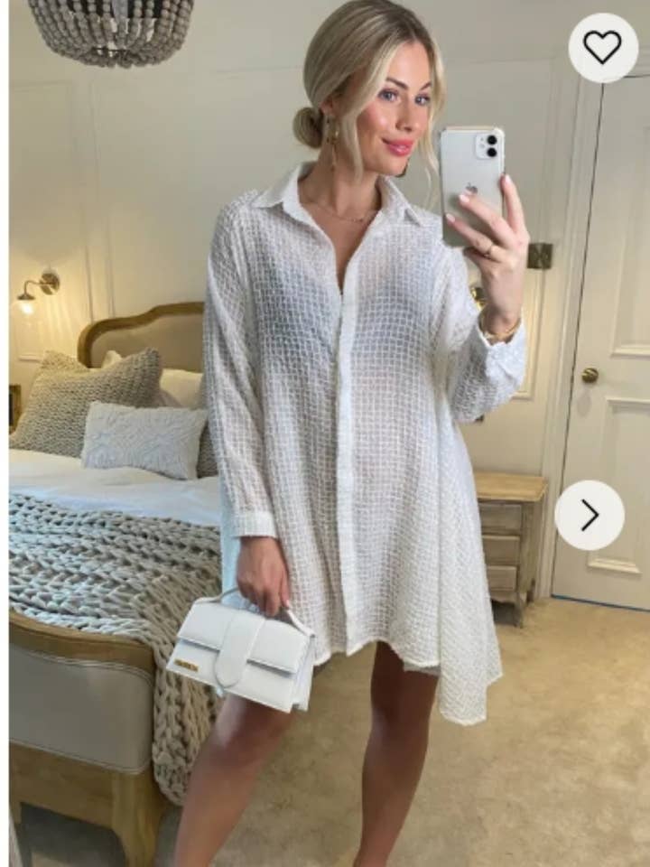 Oversized shirt dress in black with shimmy hues fabric desig for wholesale by CY FASHION. LONDON