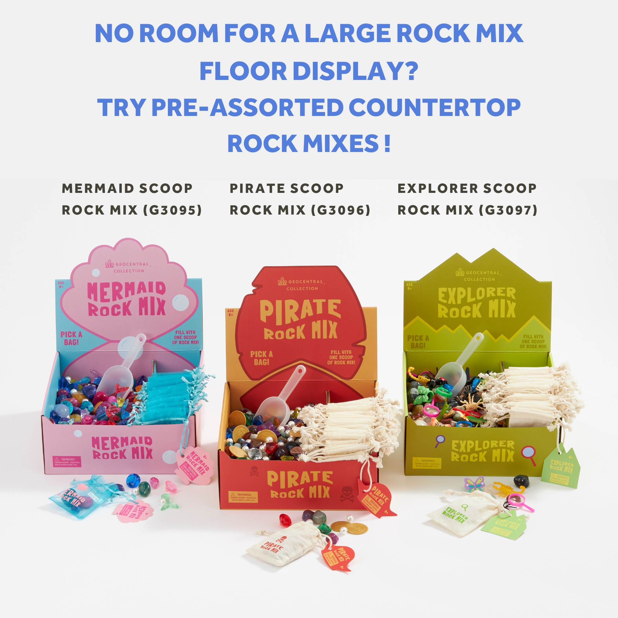 GeoCentral - Wholesale Retailer Display - Accessories - Fill-A-Pouch 25 Bin Rock Standing Display *Display Only*3