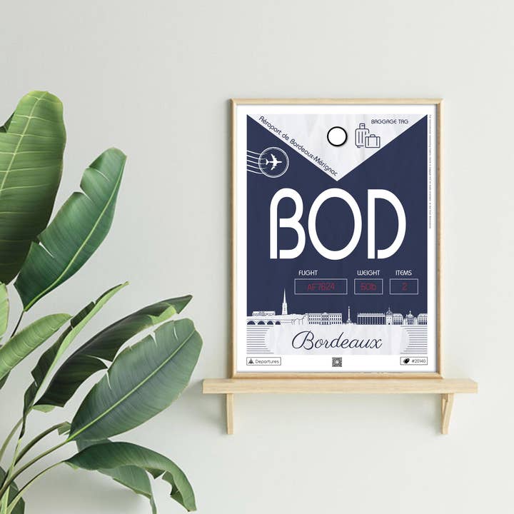 Atelier Malhco - Vente Poster - Affiche destination Bordeaux