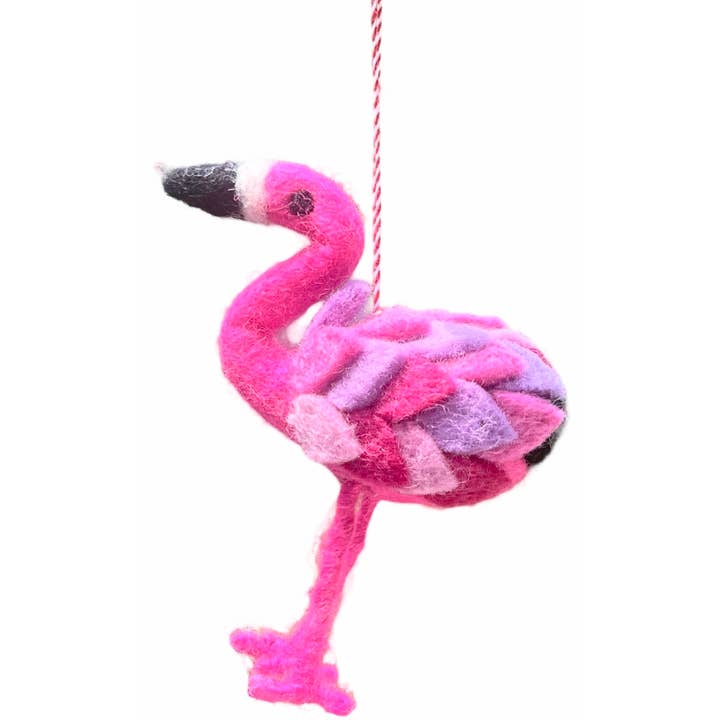 Giftsland - Vendita all'ingrosso Decorazione - Ornamento in feltro, rosa fenicottero