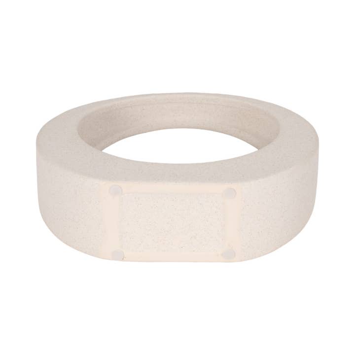 Sagebrook Home - Wholesale Decorative Tabletop Object - White 8 in. Stoneware Novelty Sand Glaze Loop Sculpture