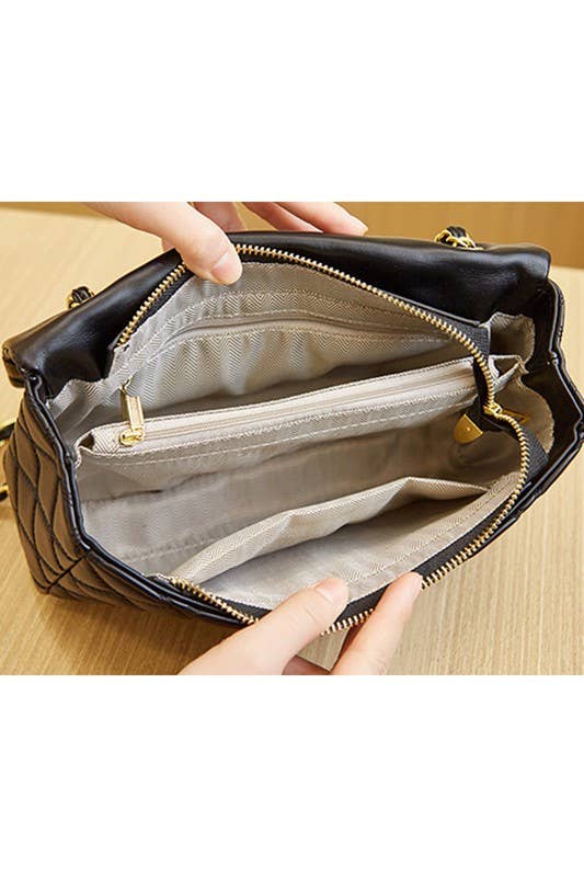 ACCITY - Wholesale Shoulder Bag - Women's - DANDY QUILTING CHIAN STRAPS SHOULDER BAG PURSE_CWAB00052