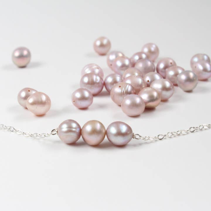 iBijoux – Engroshandel Perlearmbånd – Ferskvandslilla Perlearmbånd (1S13)3