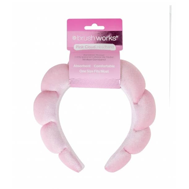 Beauty Pro - Wholesale Spa Headband - Brushworks Pink Cloud Headband0