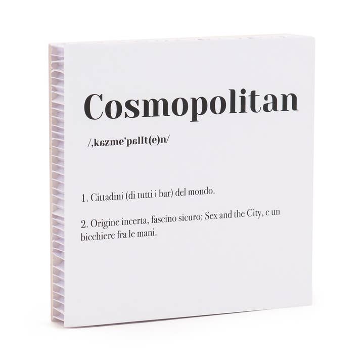 Cosmopolitan White Tile 20x20 cm With Black Relief for wholesale by Essent-ial