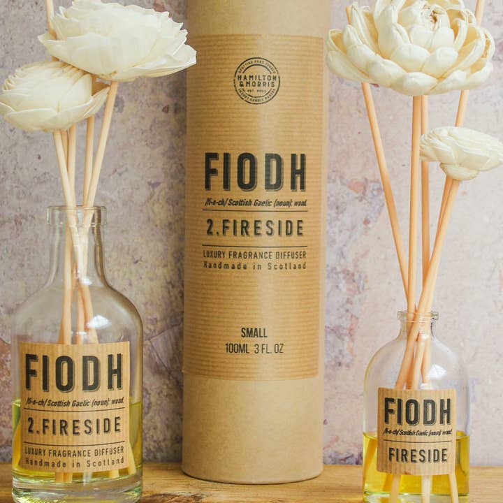 Fiodh 2: Fireside Flower Reed Diffuser for wholesale by Hamilton and Morris Candlemakers