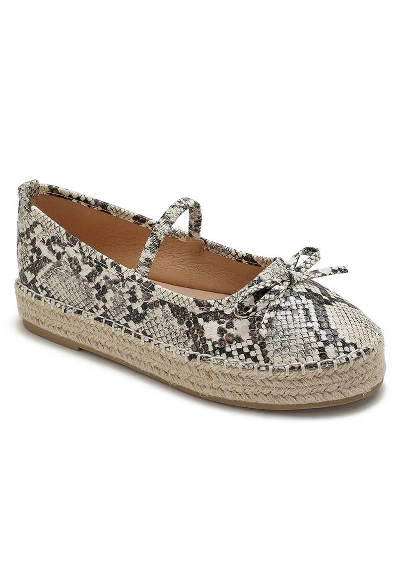 Joia Paris - Wholesale Sandals - Women's - Flat espadrilles with knot and strap H8-8898