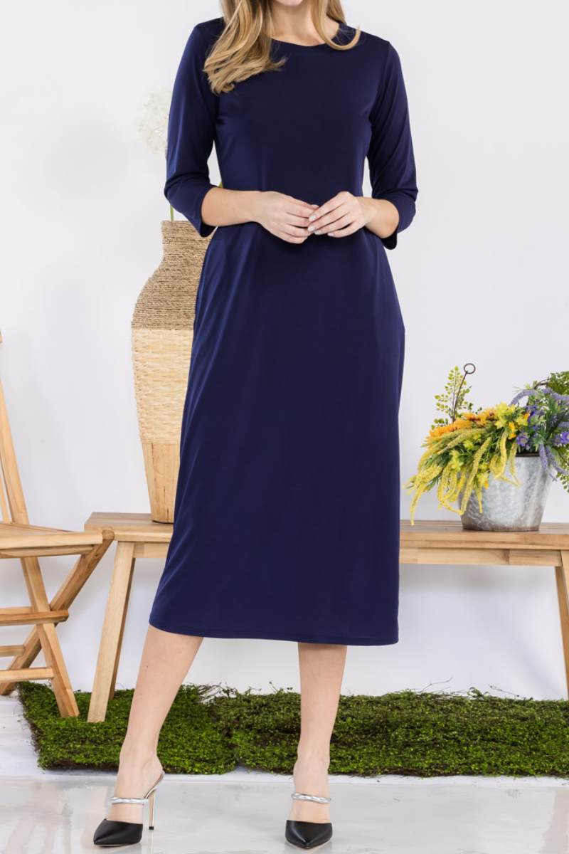 Celeste Clothing - Vente Robe – femme - ROBE À SUPERPOSER CLASSIQUE AVEC POCHES -CD4387515