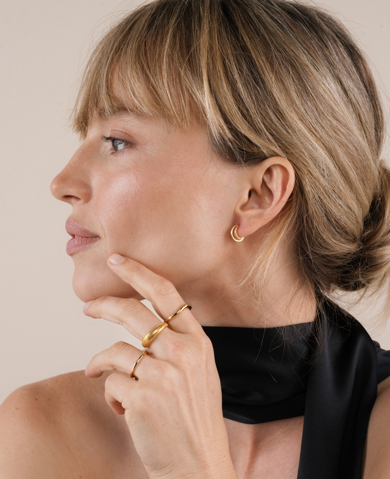 JaxKelly - Wholesale Hoop Earrings - Gold Hoop - Double - Earrings1