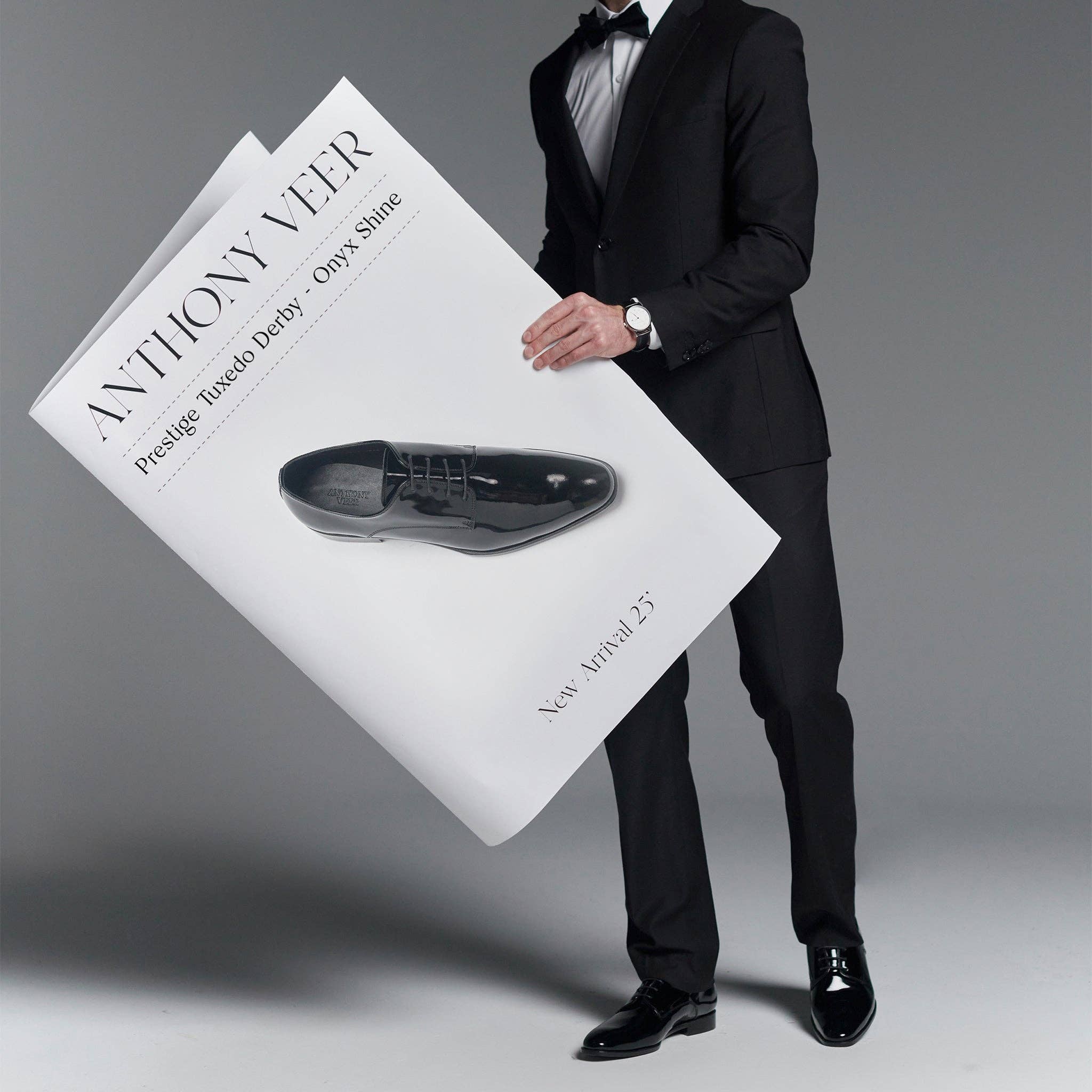 Prestige Tuxedo Derby // Onyx Shine Black for wholesale on Faire1