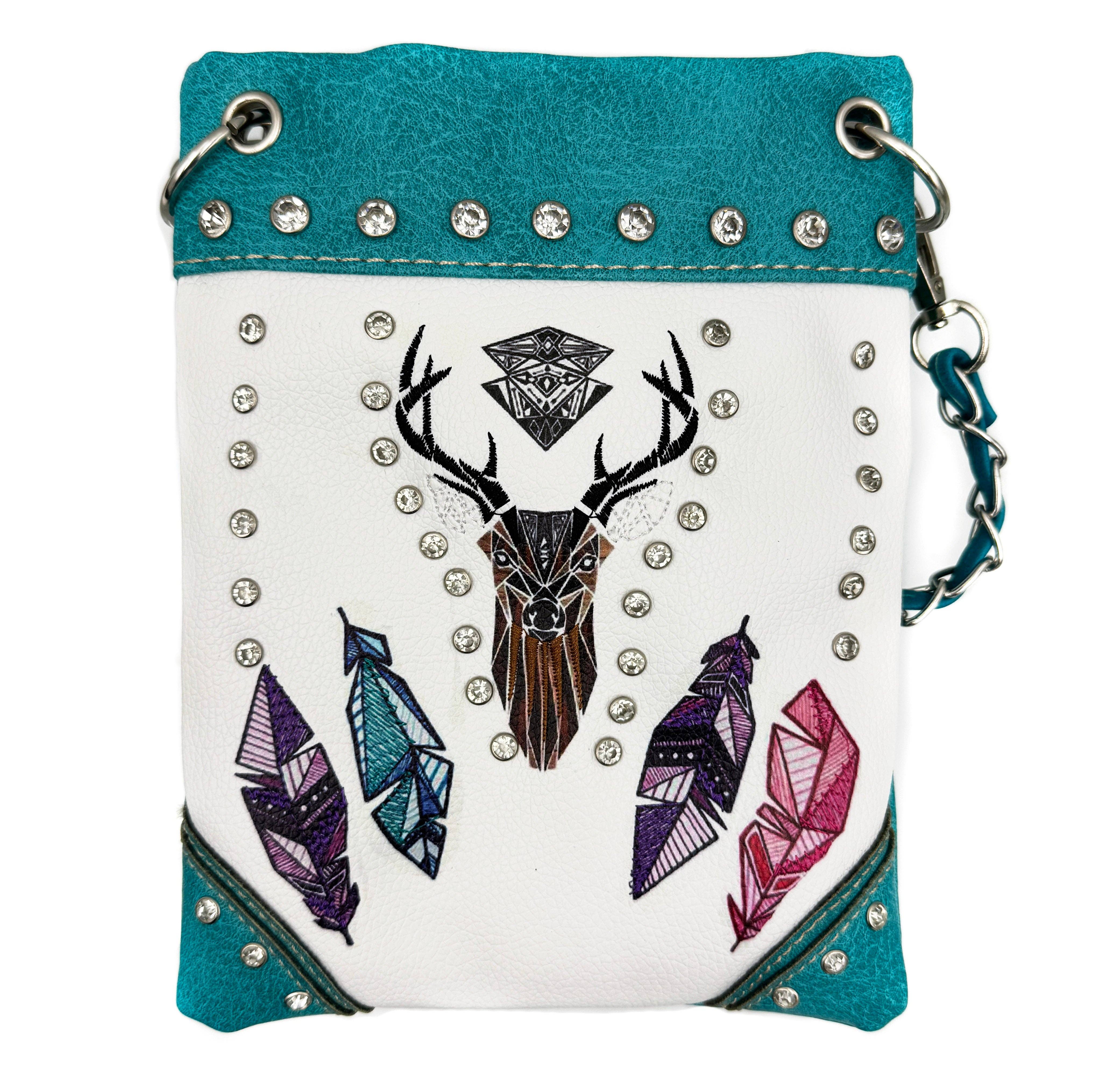 Lunar Deer – wholesale Crossbody bag – Women's – Embroidered Deer Small Crossbody Bag3