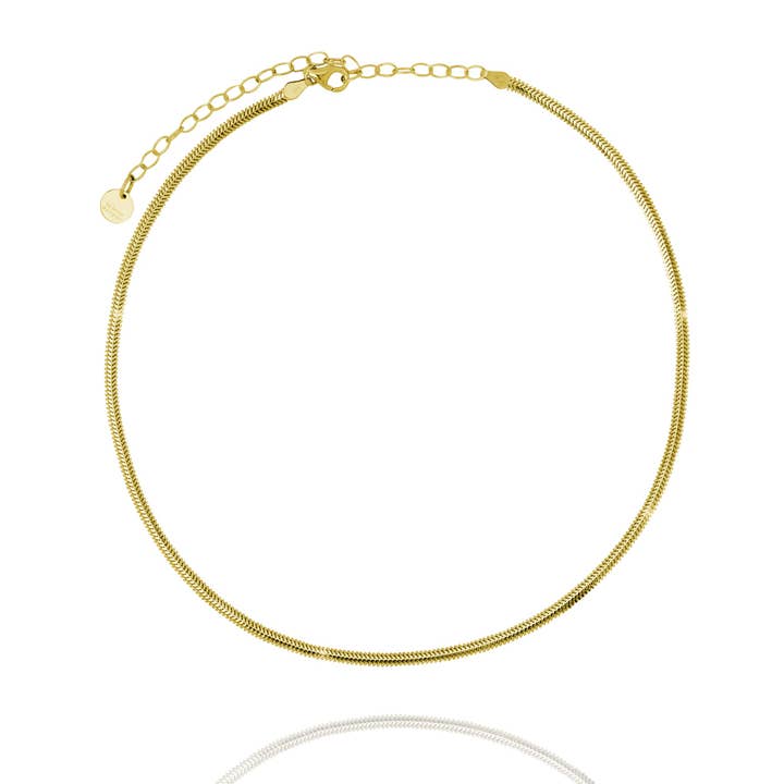 Hrygg Hálsfesti Fínleg - Dourado por atacado de bylovisa