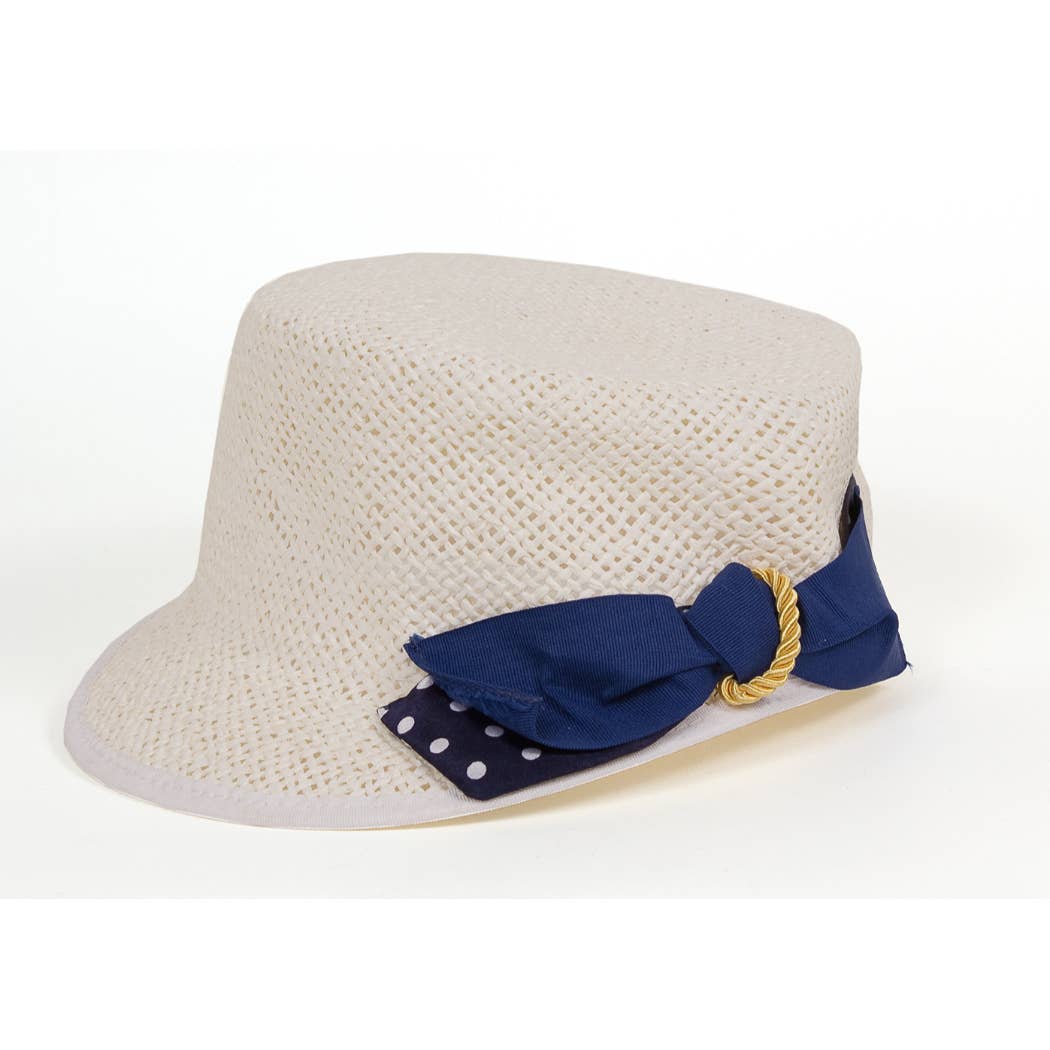 MKF Collection - Wholesale Straw Hat - Women's - MKF Mindy women's Straw Cadet Cap by Mia K1