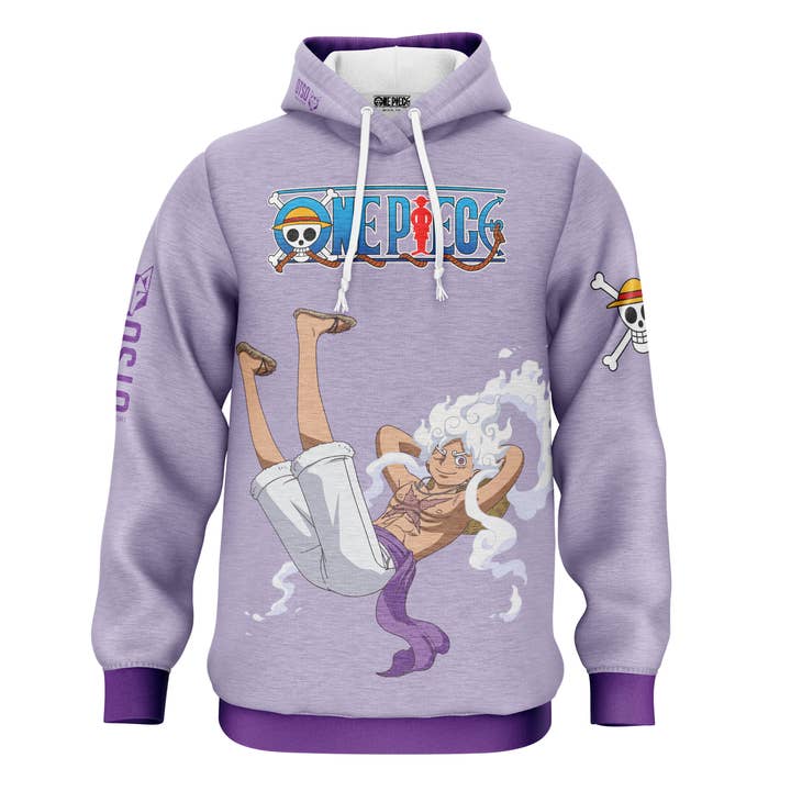 Sweat-shirt - One piece egghead luffy gear5 violet pour la vente par OTSO