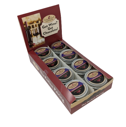 The San Francisco Chocolate Factory - Wholesale Chocolate Bar - 1oz Tin Wine Lover's Chocolate - Pairs with Red Wines2