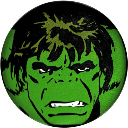 Square Deal Recordings & Supplies - Wholesale Lapel Pin/Button - Pin-on Button - 1.25 Inch - Incredible Hulk - Retro