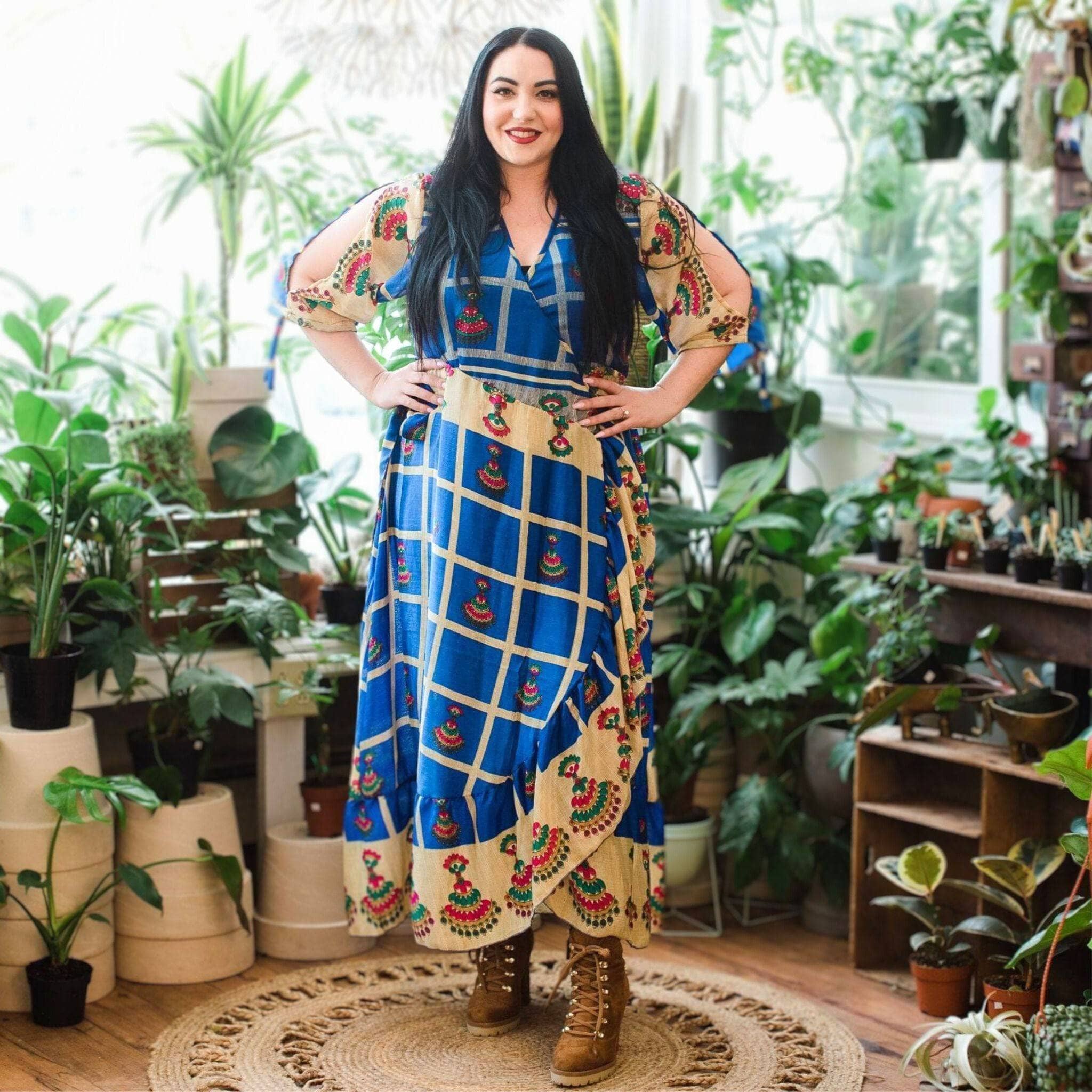 Darn Good Yarn - Wholesale Dress - Women's - Zaria Wrap Dress1