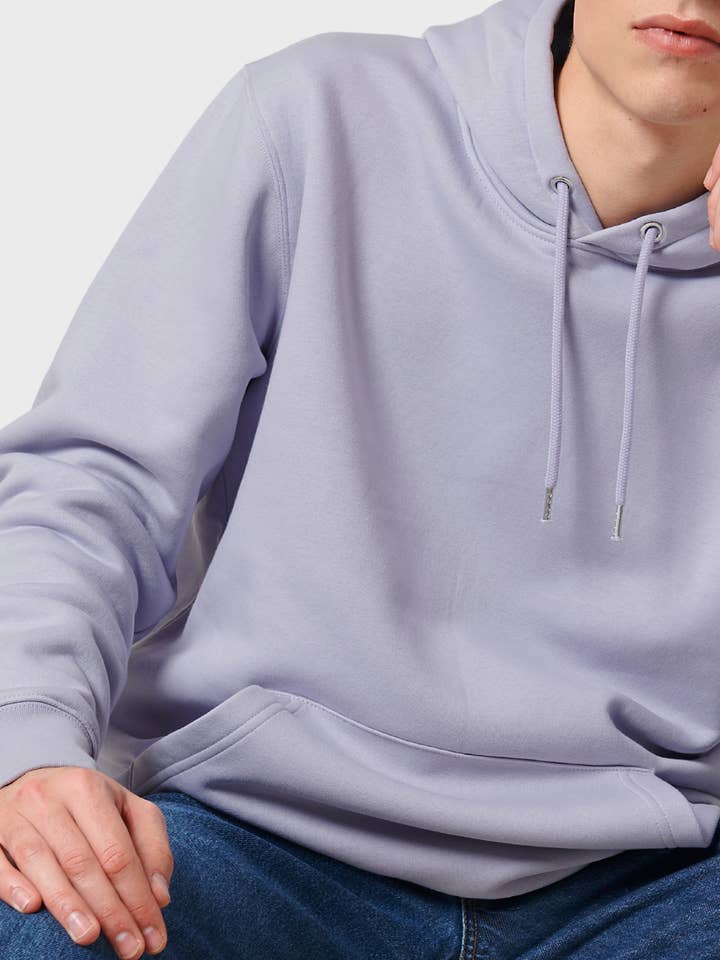 Unisex Organic & Recycled Hoodie - Lavender Purple for wholesale by Unordinary Apparel
