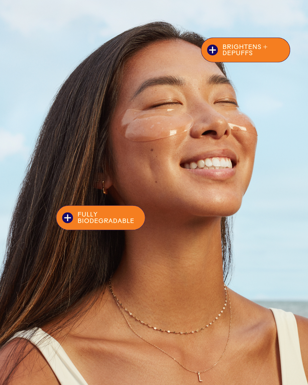 Three Ships (No Duties | Ships from US/CA | USMCA Compliant) - Vente Masques de traitement yeux - Masque pour les yeux Brighter Days - Présentoir (15 sachets de 1 unité)4