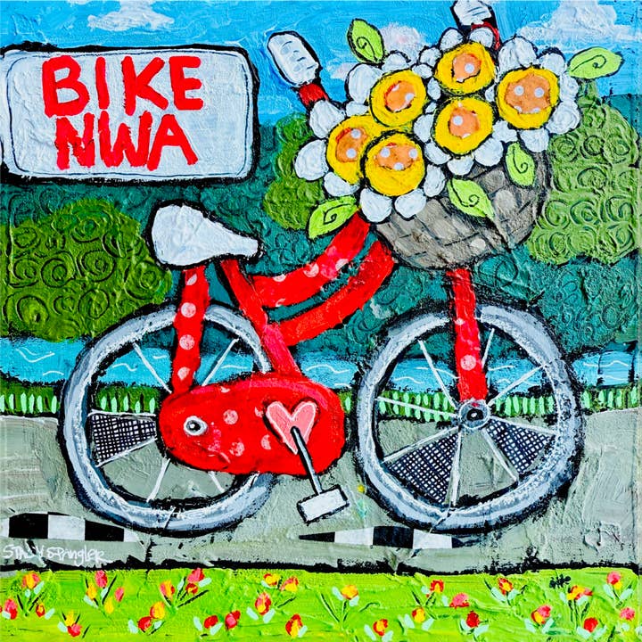 Autocollants Bike NWA pour la vente par Stacy Spangler Art