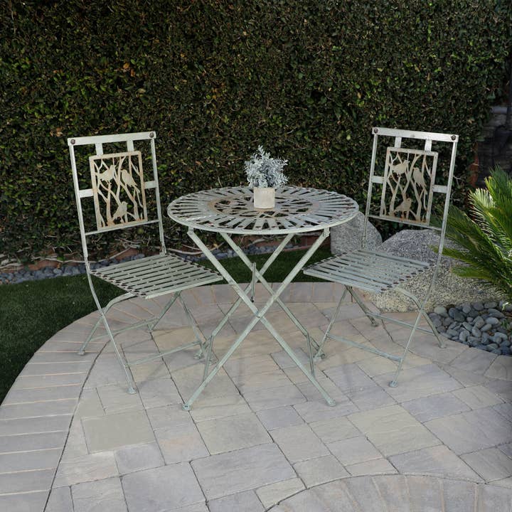 Alpine Corporation - Wholesale Patio Set - Alpine Corporation Birds on Branch Metal Bistro Set