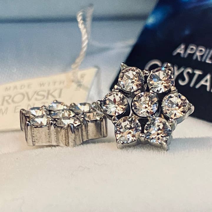 Vintage Winter Swarovski Studs – Holiday Sparkle Gift for wholesale by Glimmering Handmade