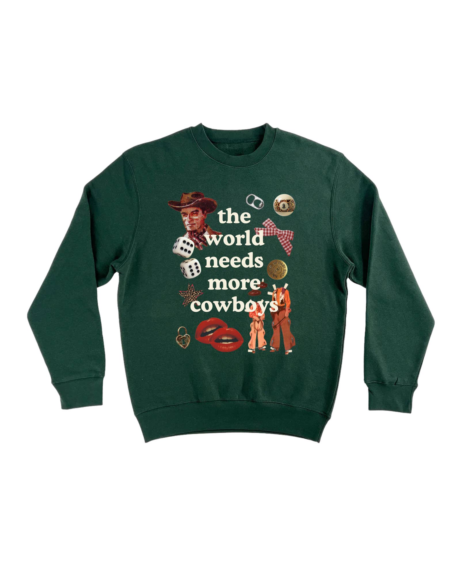 Ward Whimsey - Wholesale Graphic Sweatshirt - Unisex - More Cowboys - Crew