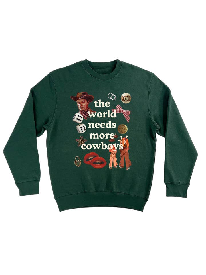 Ward Whimsey - Wholesale Graphic Sweatshirt - Unisex - More Cowboys - Crew0