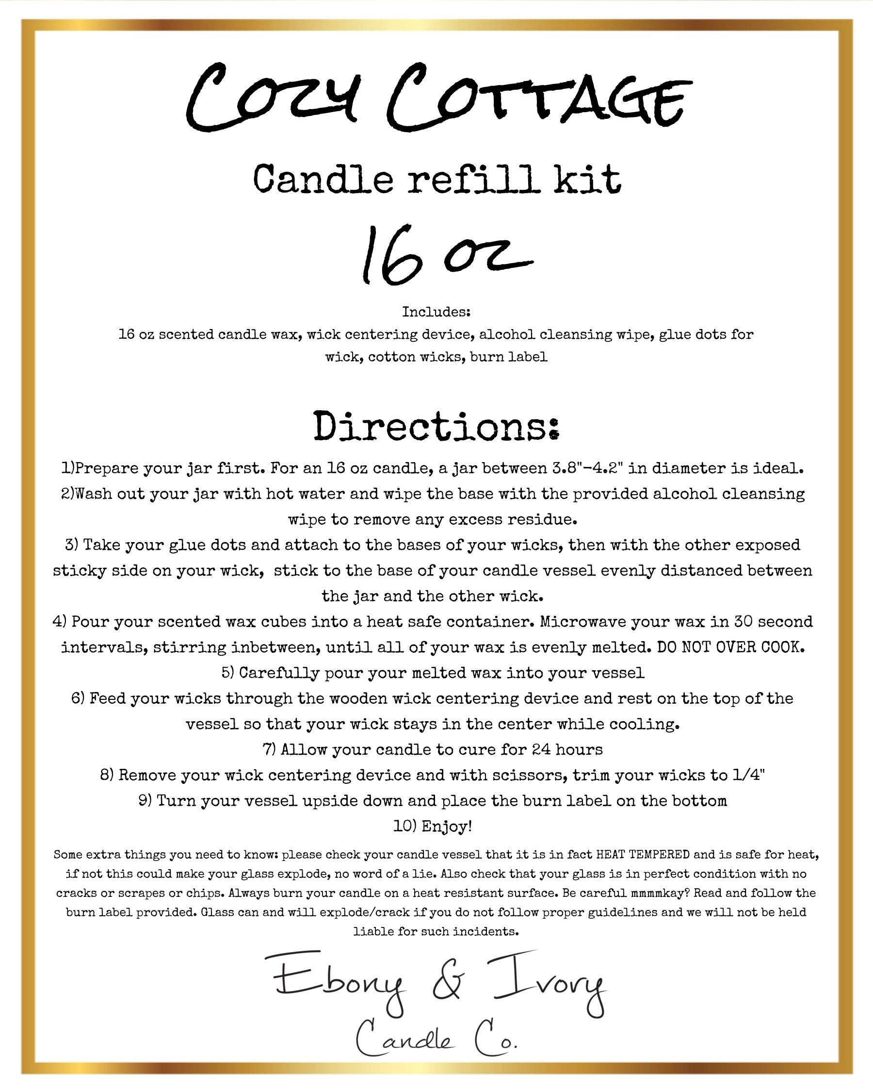 REMOVED BRAND - Wholesale Jar/Filled Candle - Cozy Cottage4