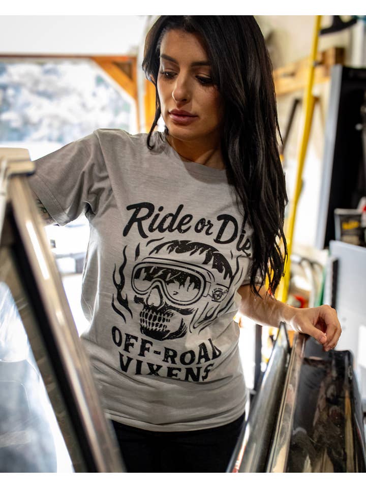 Off Road Vixens Clothing Co. - Wholesale Screen Printed T-Shirt - Women's - Raise Hell Vintage Tee