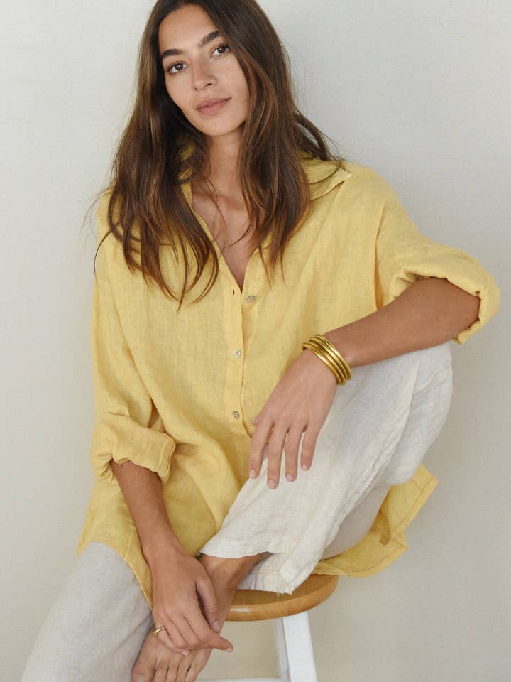 The Palma Shirt // Sunflower for wholesale by Beachwood The Label