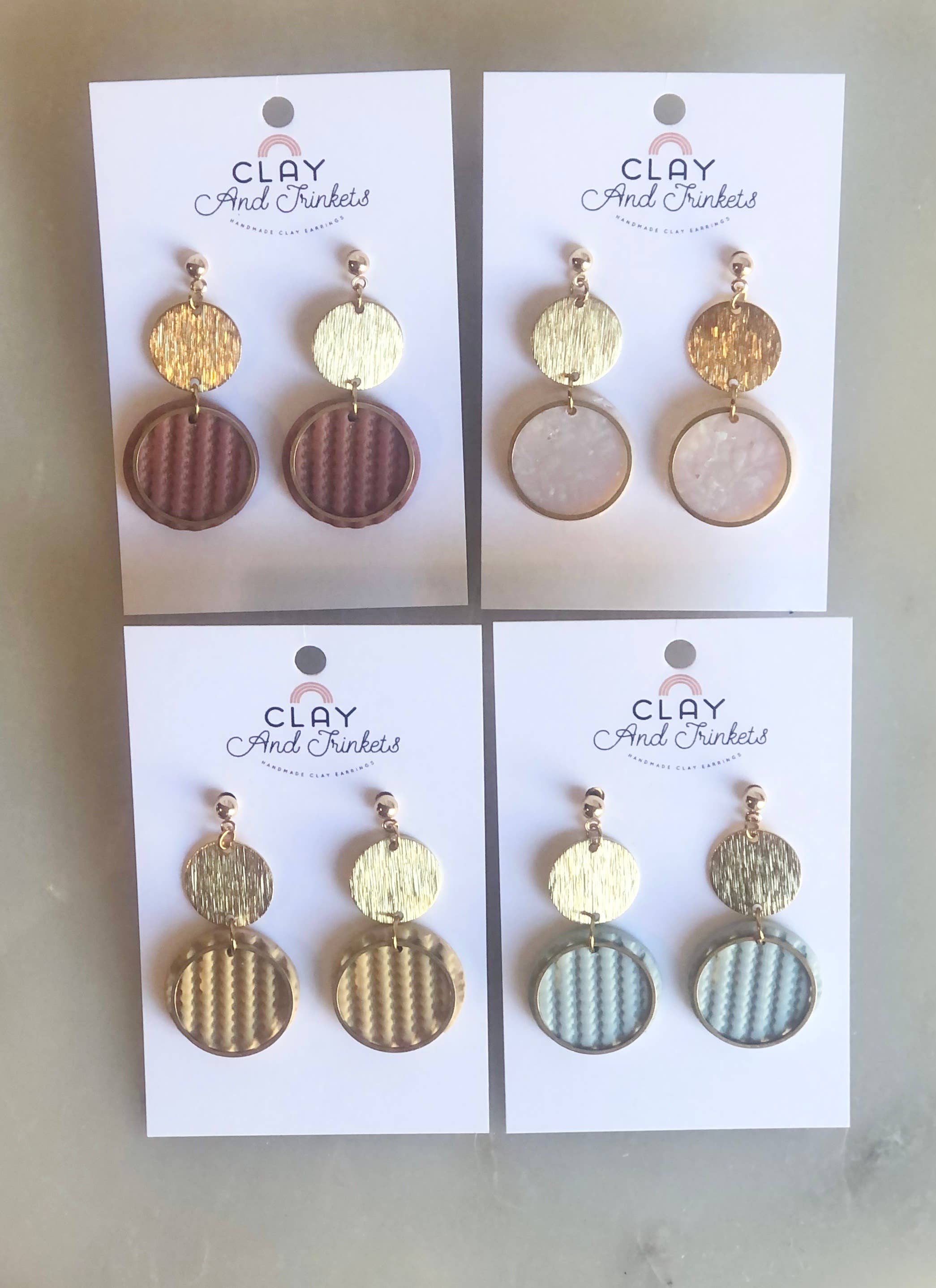 Clay and Trinkets - Wholesale Dangle Earrings - Tammy Dangles Sky-Blue1