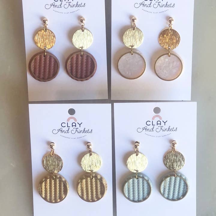 Clay and Trinkets - Wholesale Dangle Earrings - Tammy Dangles Sky-Blue1