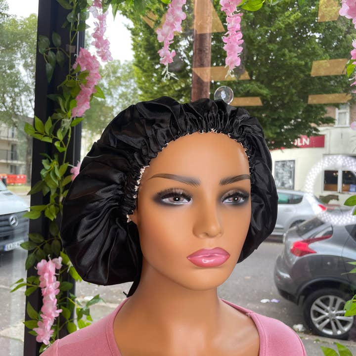 Lux Beauty Essentials Ltd – wholesale Sleep cap / bonnet – women's – Lux Adjustable Strap Hair Bonnet4