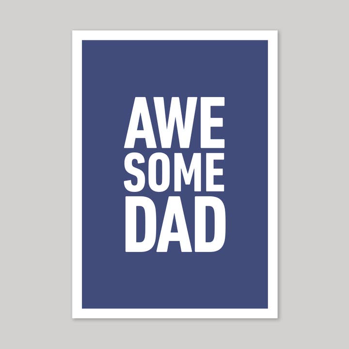 Awesome Dad Greeting Card for wholesale by Icon