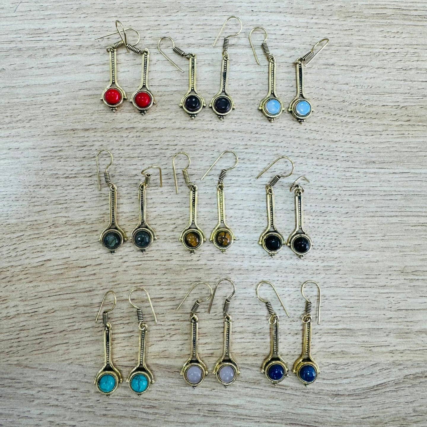 Hecho a mano – Engroshandel Hængeøreringe og creoløreringe – Farvede sølvøreringe2