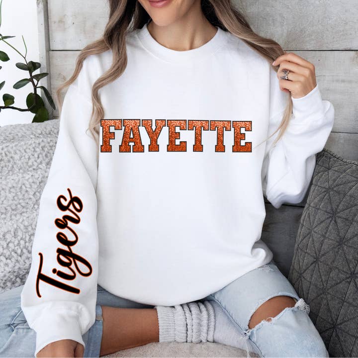 School Custom Crewneck for wholesale by Farm Life Crafting