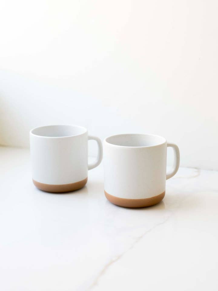 White Speckled Ceramic Mug for wholesale by Fodory