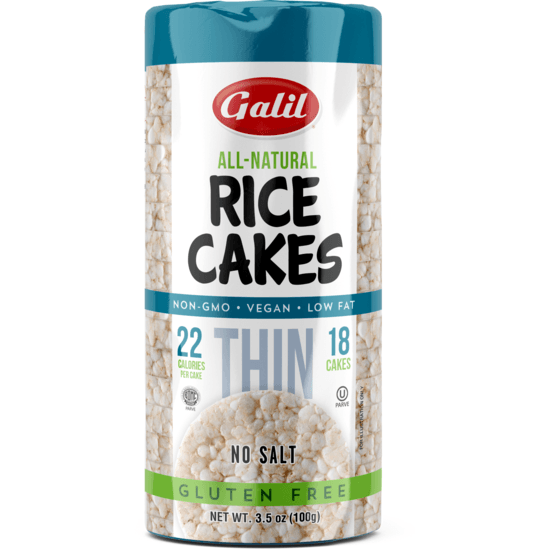 Galil Brands - Wholesale Crackers - Thin Rice Cakes | Round | No Salt | 3.5 oz | Galil0